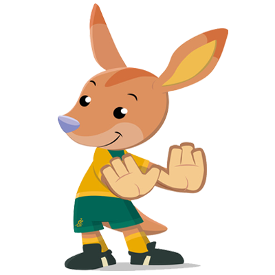 wally the mascot for the wallabies rugby club